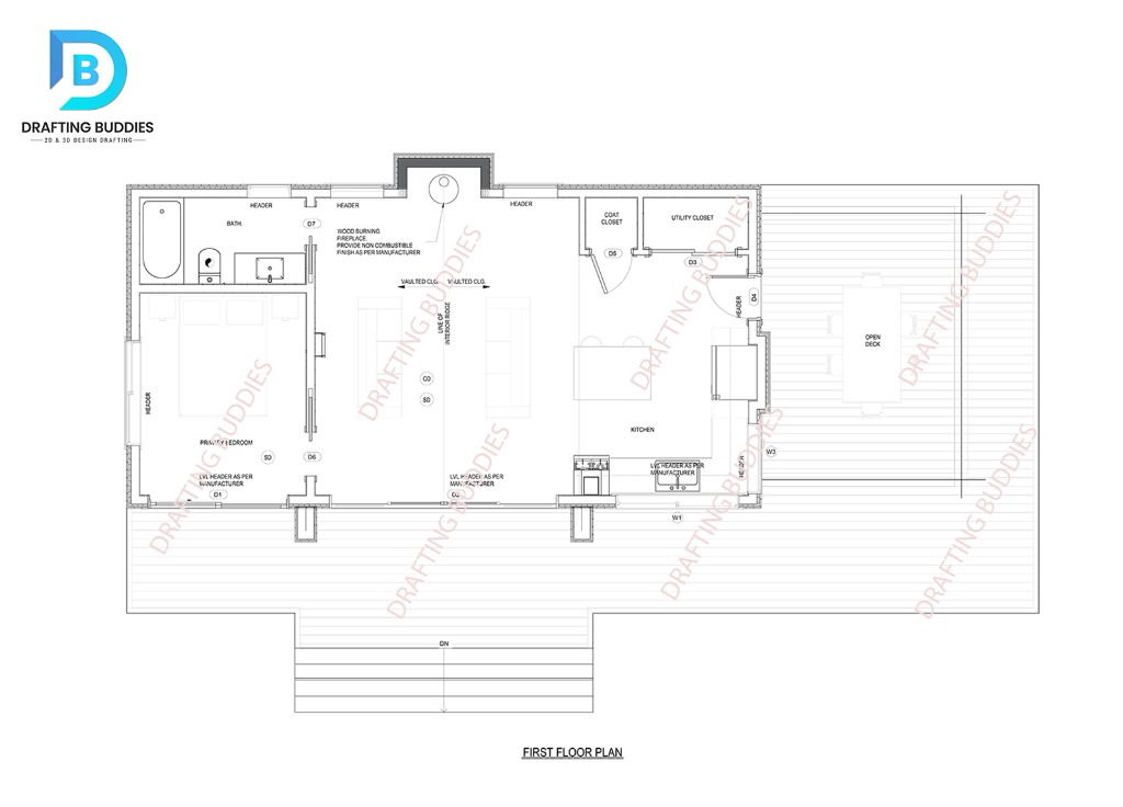 Robert's Cottage First Floor plan preview