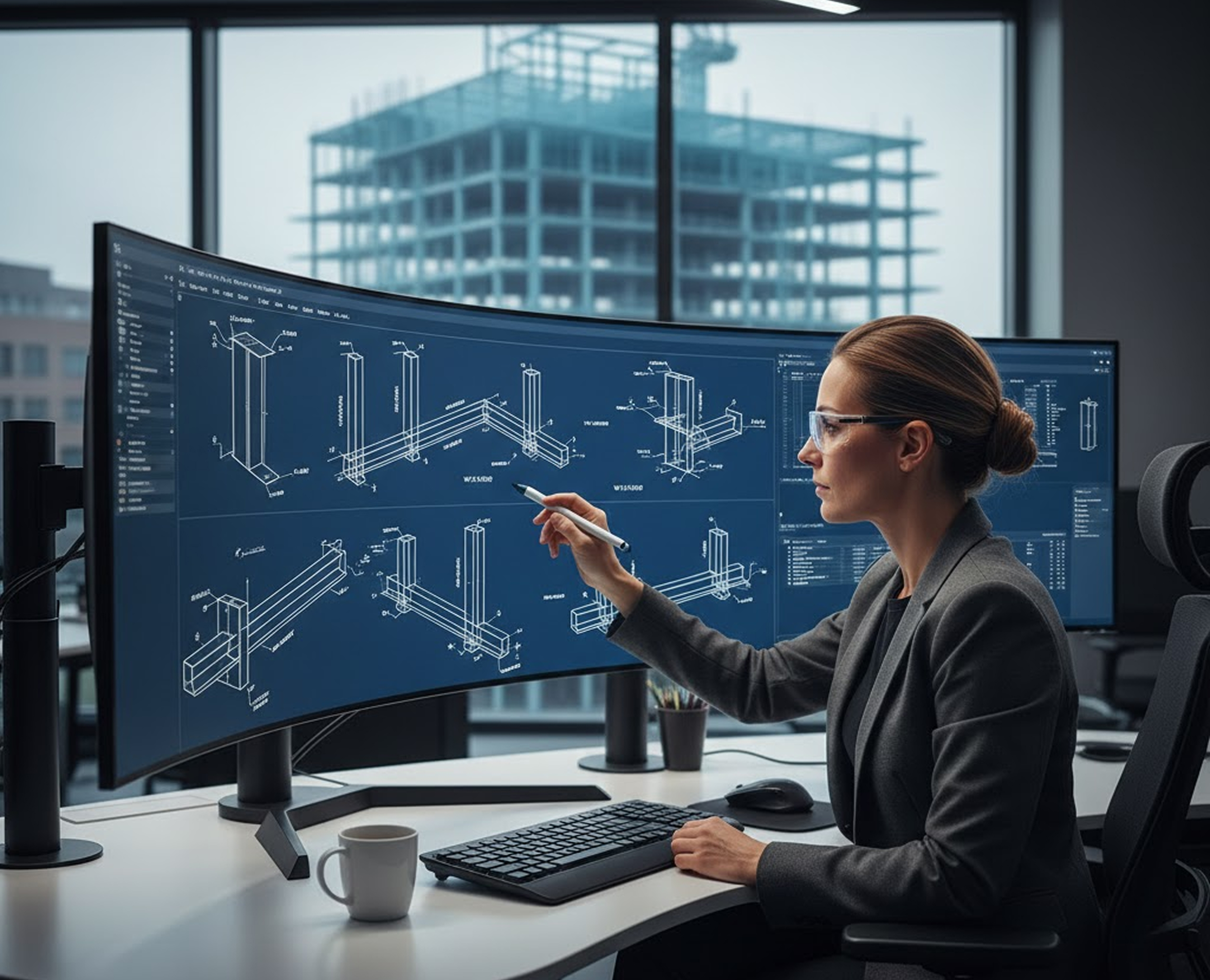 3D architectural walkthrough of a modern house