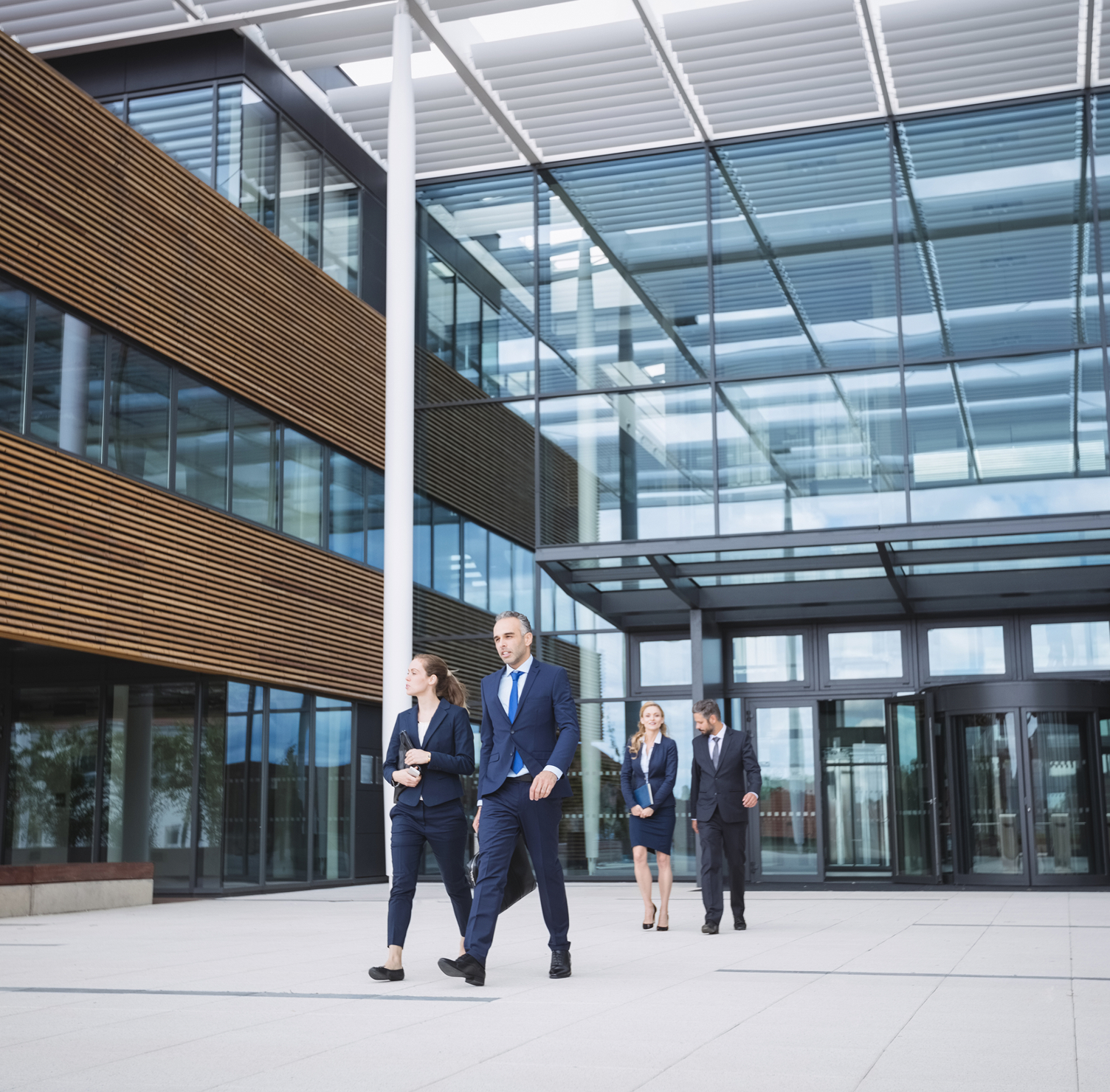 Modern commercial building and office space